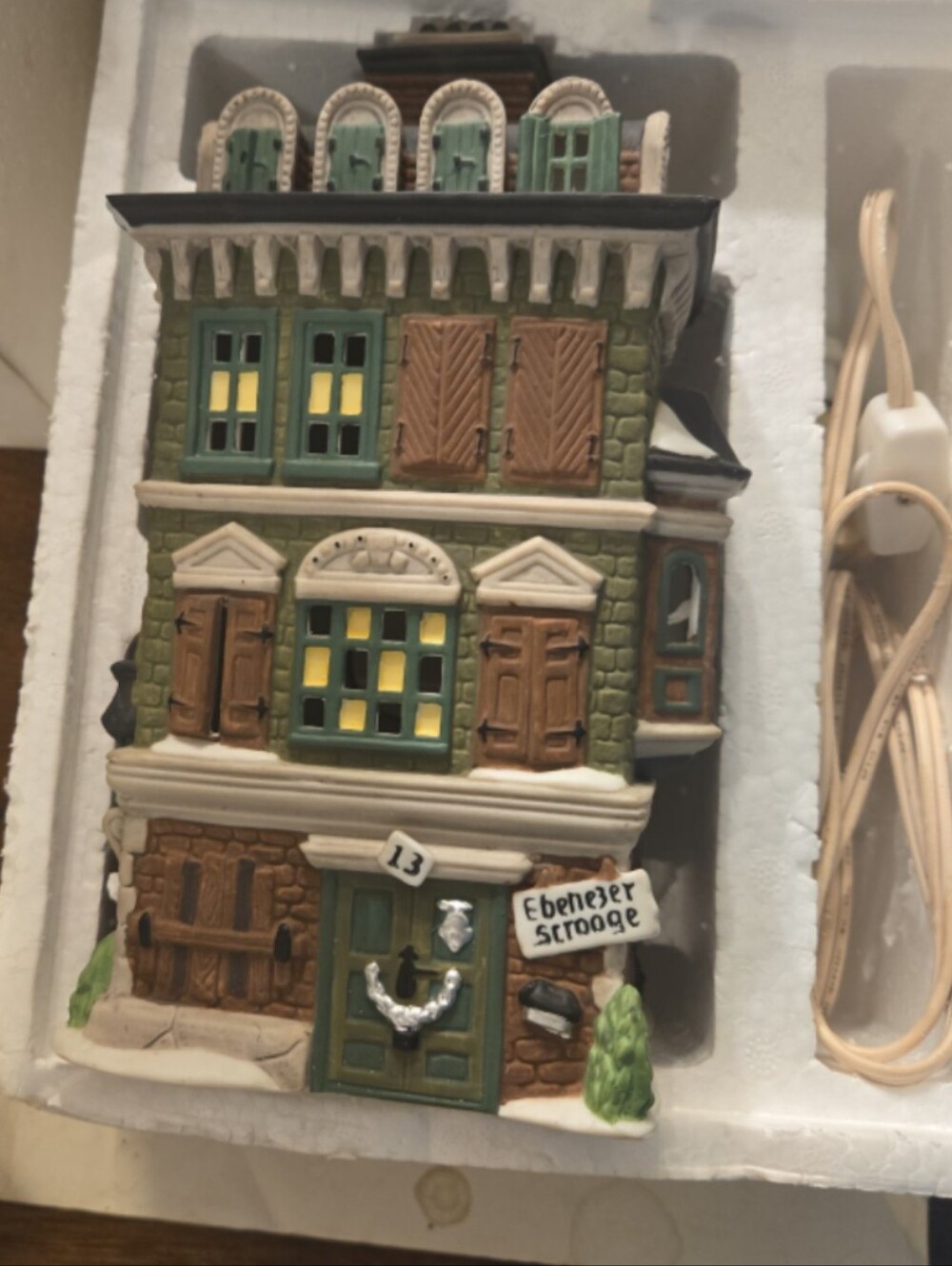 The Flat Of Ebenezer Scrooge Department 56 Village House